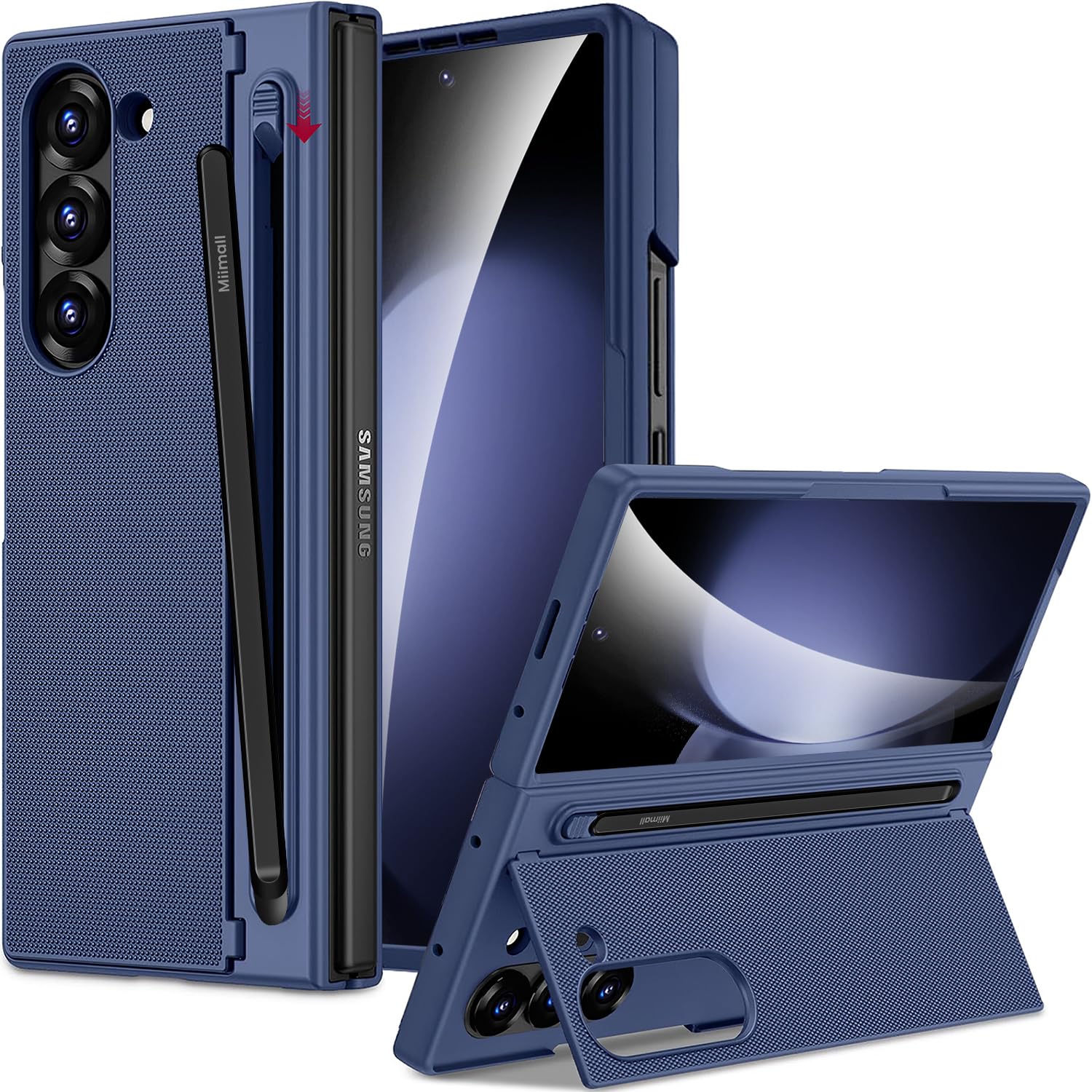 Galaxy Z Fold 5 【ケース・フィルム付】利用制限◯ Amazon.co.jp: Miimall 対応 Galaxy Z Fold 5 ケース ペン付き